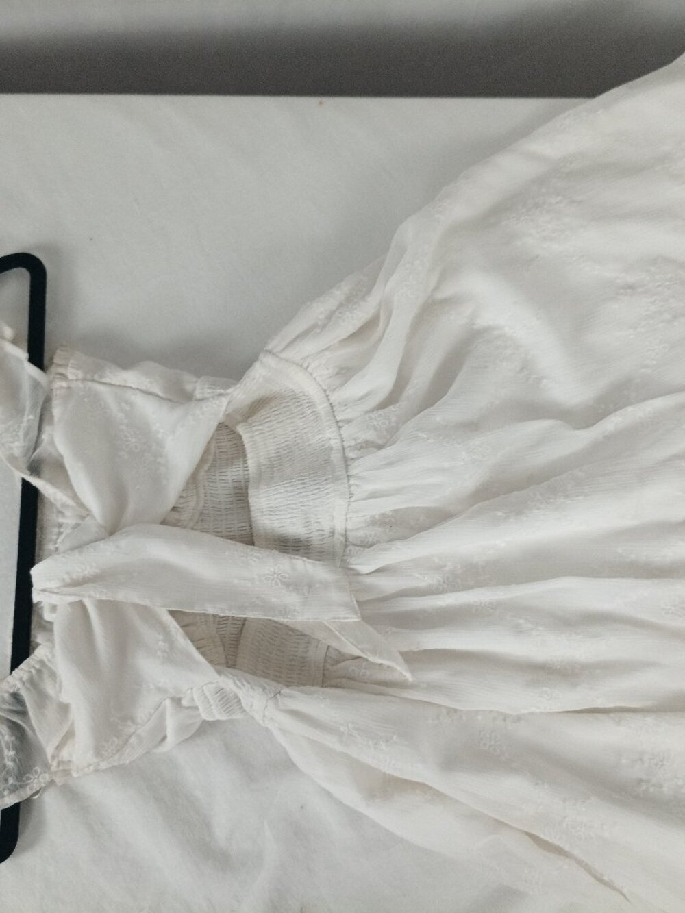 cottagecore HOLLISTER white lace tie mini dress - Picture 2 of 3